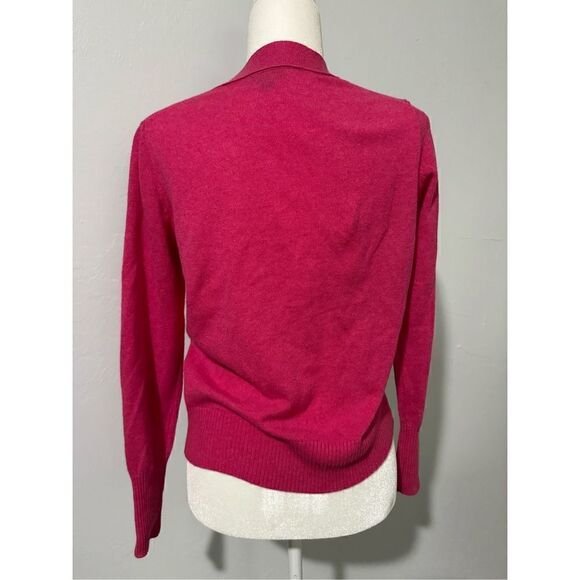 J. Crew 100% cashmere pink button front S - Picture 2 of 5
